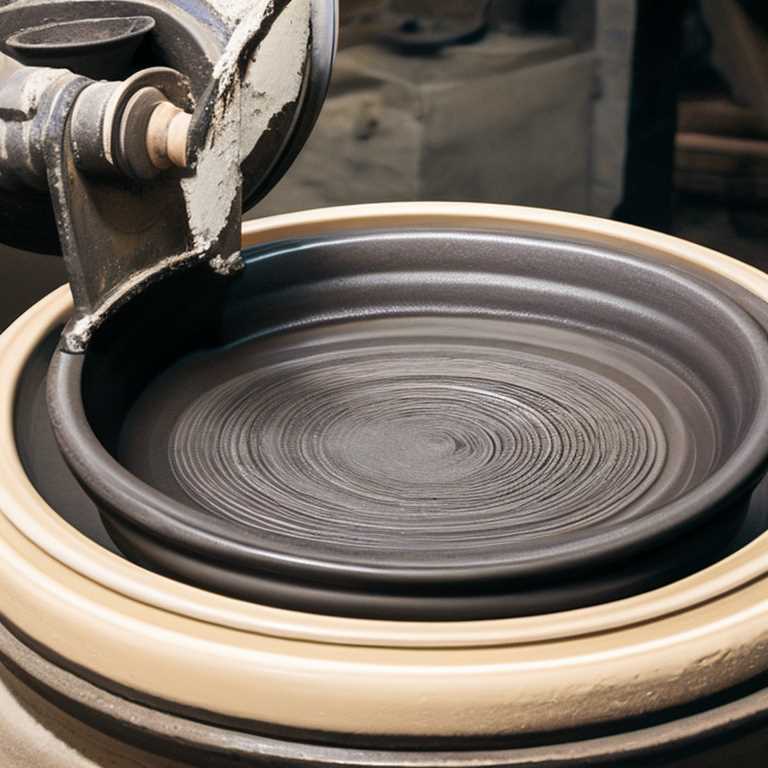 make pottery on a wheel